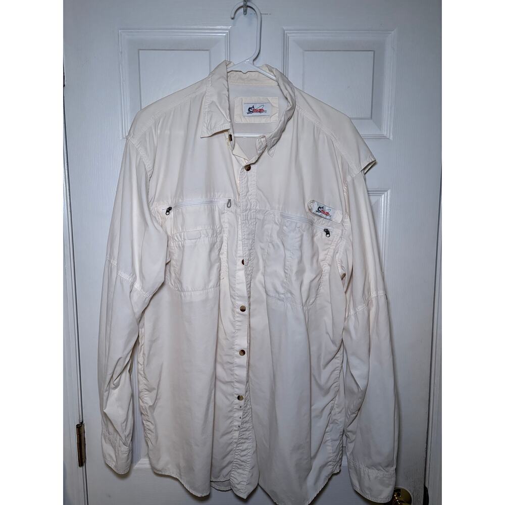 Worldwide Sportsman men’s nylon long sleeve button fishing shirt‎ size XXL